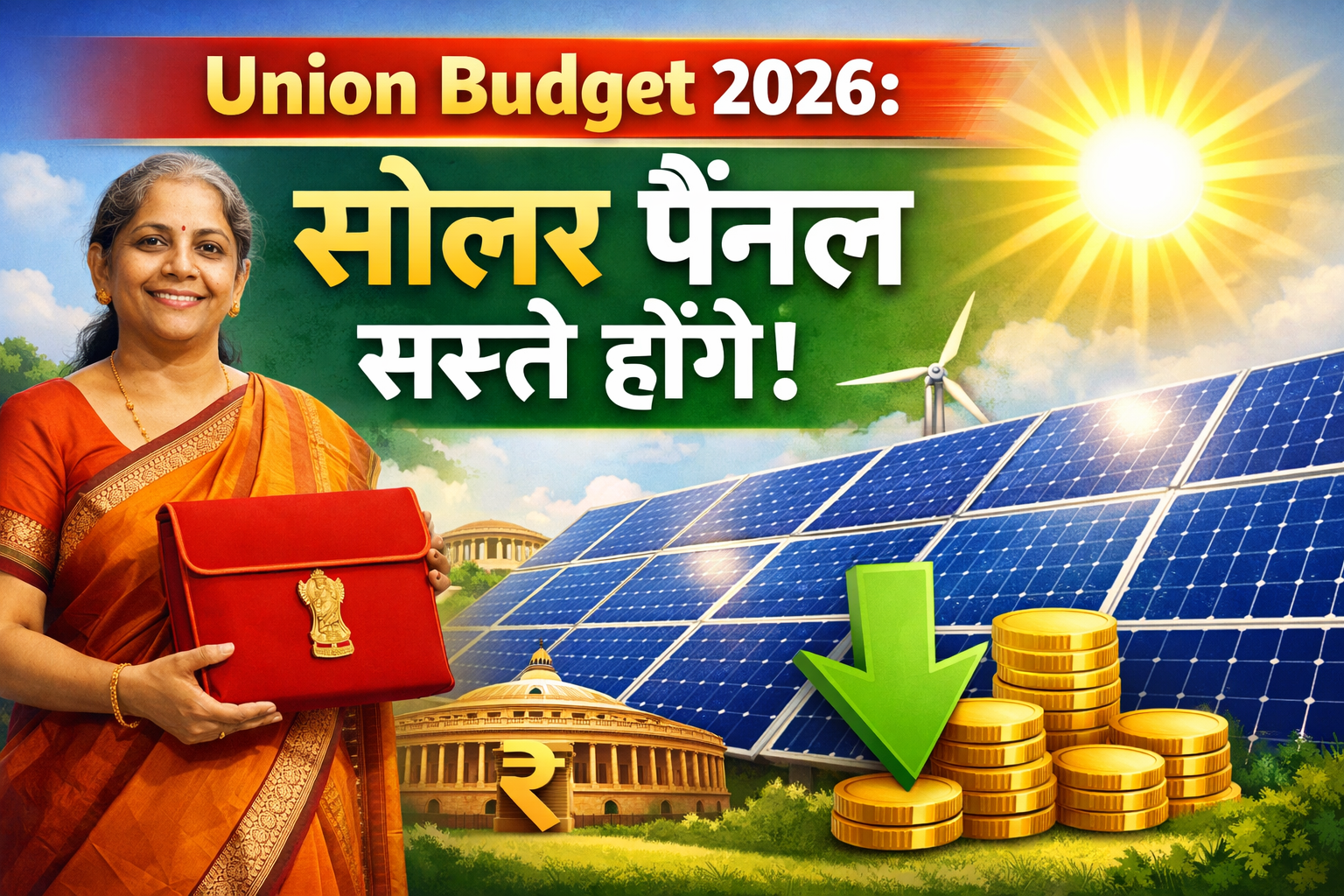 Union Budget 2026: सोलर पैनल सस्ते होंगे